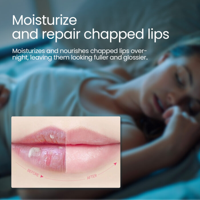 Lip Sleeping Mask, Moisturizing Gently Exfoliating Dead Skin Plump Smooth Lip Mask - Image 5