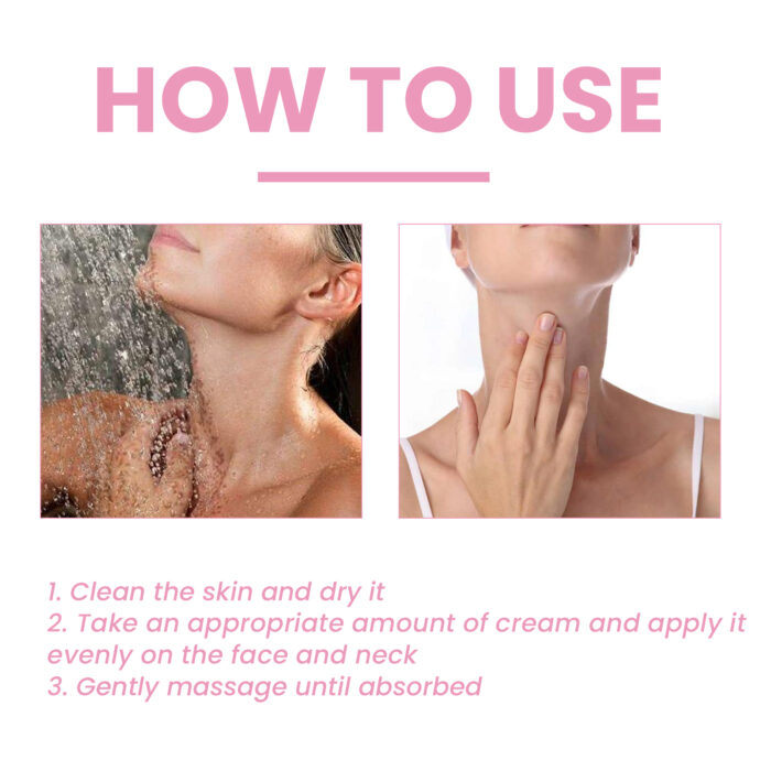 Hydra Collagen Neck Repair Cream, Firming Skin Lighten Neck Lines Moisturizing Beauty Neck Care Cream - Image 7