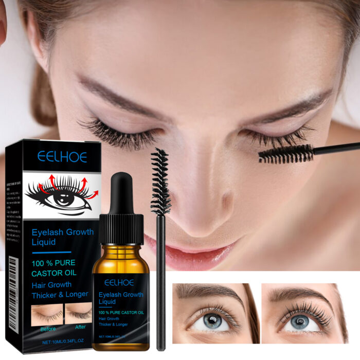 Castor Oil Mascara Daily Natural Eyelash Curl & Curl Beauty Gentle Moisturizing Treatment - Image 3