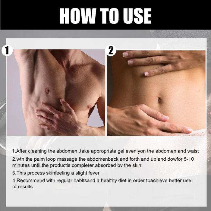Body Sculpting Abs Cream, Exercise Strengthen Muscles Fitness Body Sculpting Cream - Image 7