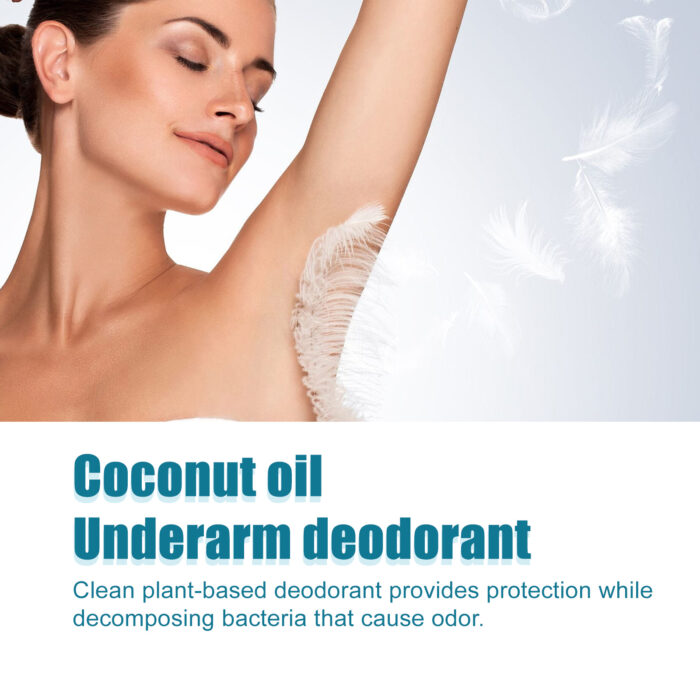 Coconut Oil Underarm Deodorant, Lighten Underarm Odor Refreshing And Fragrance Antiperspirant Cream - Image 4