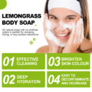 Citronella Bath Soap Gently Cleanses Skin, Lightening Acne Mark, Hydrating Oil Control Whitening Non-Sticky Soap