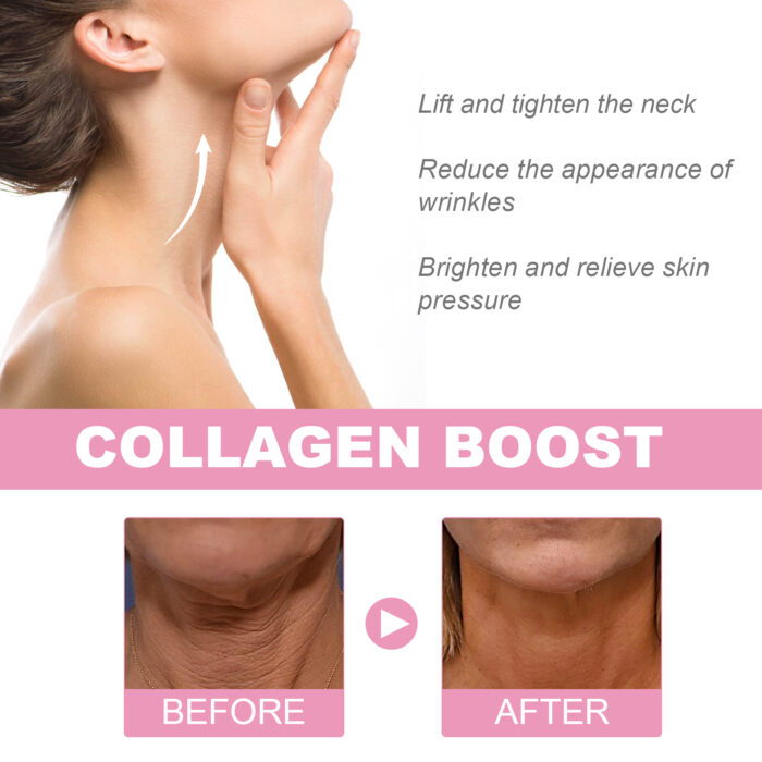 Hydra Collagen Neck Repair Cream, Firming Skin Lighten Neck Lines Moisturizing Beauty Neck Care Cream - Image 5
