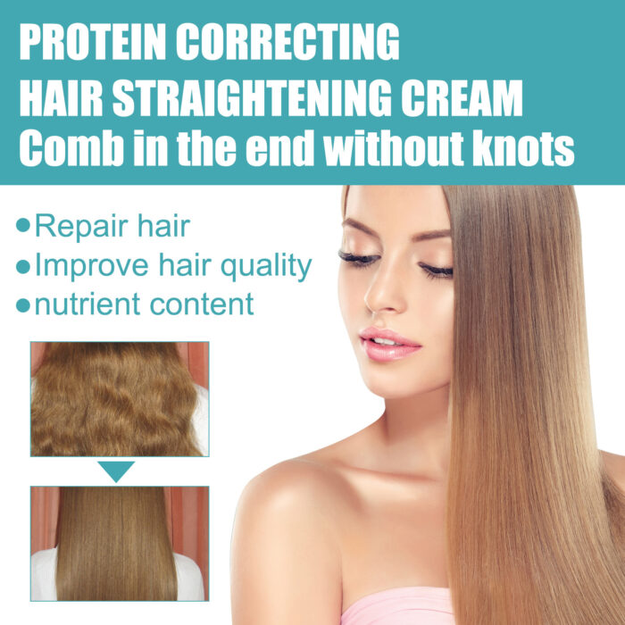 Protein Correcting Hair Straightening Cream, Smoothing And Repairing Damaged Hair Smoothing Cream Without Straightening - Image 5