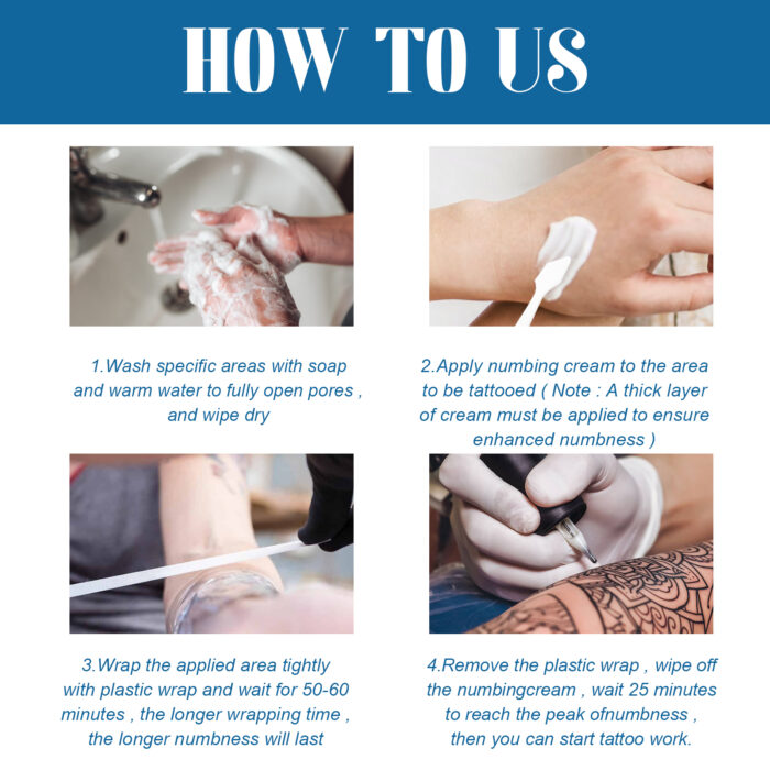 Tattoo Numbing Cream, Cleansing Moisturizing And Repairing Removing Tattoo Marks Skin Care Cream - Image 7