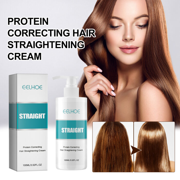 Protein Correcting Hair Straightening Cream, Smoothing And Repairing Damaged Hair Smoothing Cream Without Straightening - Image 3