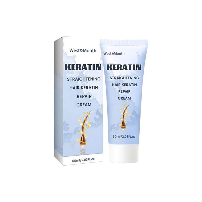 Straightening Hair Keratin Ratin Repair Cream, Repair Silky Hair Care Moisturizing Hair Mask Treatment Cream - Image 3