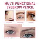 Multi-Functional Eyebrow Brush, Three-Dimensional Wild Eyebrow Concealer Brush Angle Portable Natural Hairline Eyebrow Pencil
