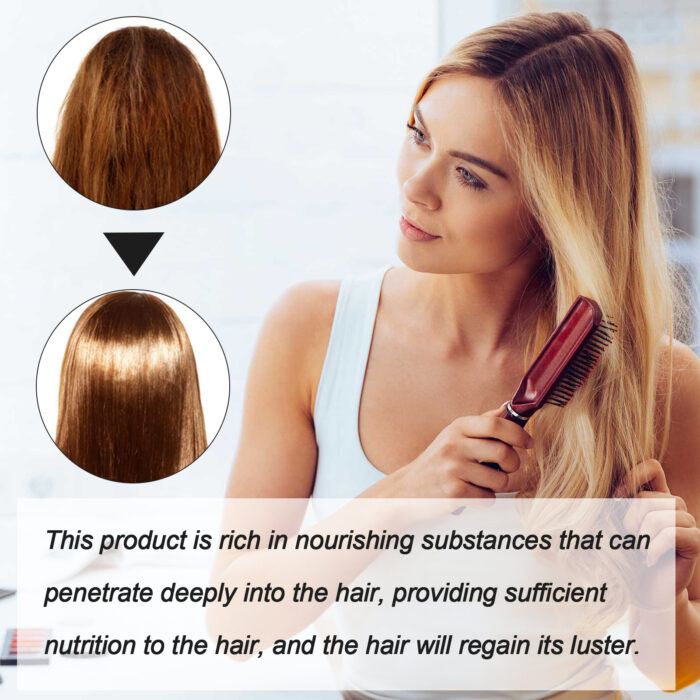 Protein Correcting Hair Straightening Cream, Nourishing Hair Repair Damage Smooth Furry Split Hair Care Cream - Image 5