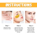 24K Gold Snail Firming Eye Patches, Improve Eye Wrinkles And Tear Furrows, Tighten And Lift The Skin Around The Eyes And Moisturize