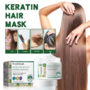 Keratin Hair Mask, Moisturize Repair Split Ends Dry And Frizzy Smooth Hair Care Mask