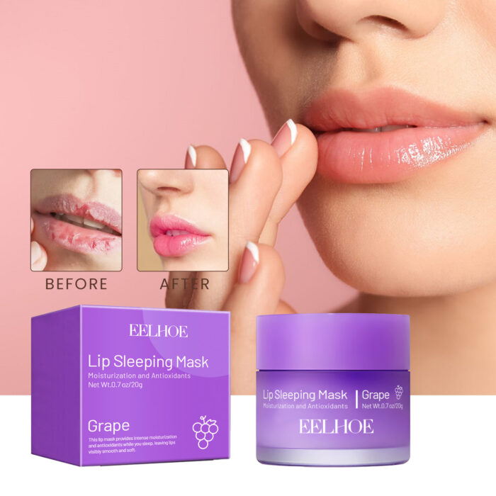 Lip Sleeping Mask, Moisturizing Gently Exfoliating Dead Skin Plump Smooth Lip Mask - Image 3