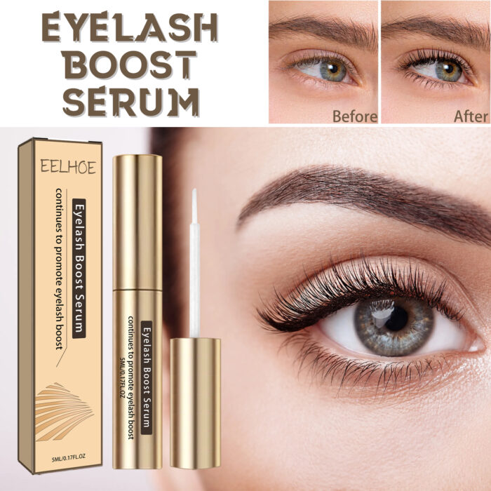 Eyelash Boost Serum, Black Thick Eyelashes Curling Beautiful Slender Long Natural Makeup Not Easy To Stain Mascara - Image 3