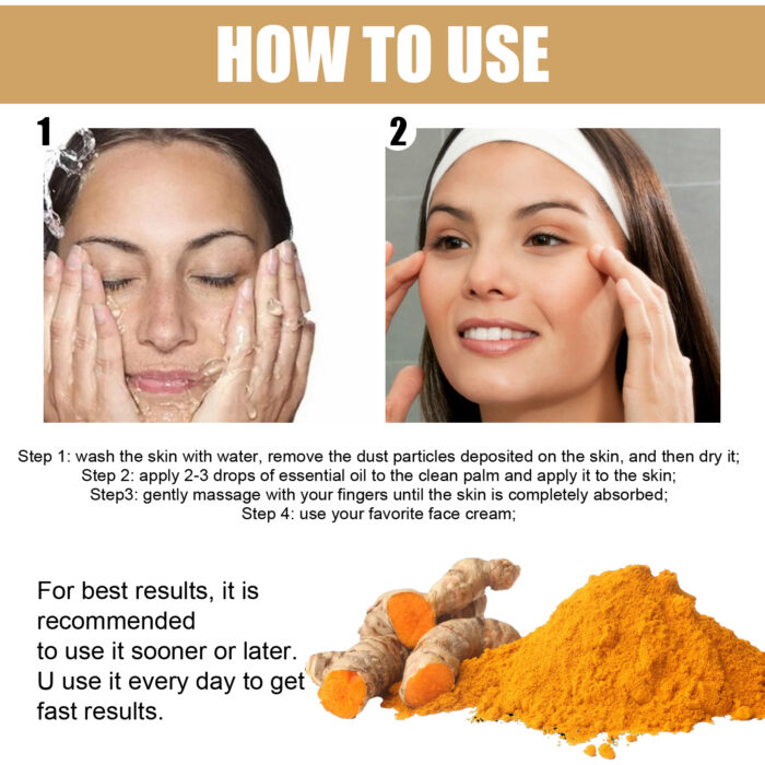 Turmeric Correction Essence Facial Care Hydrating Moisturizing Gentle Moisturizing Skin Care Essence - Image 7