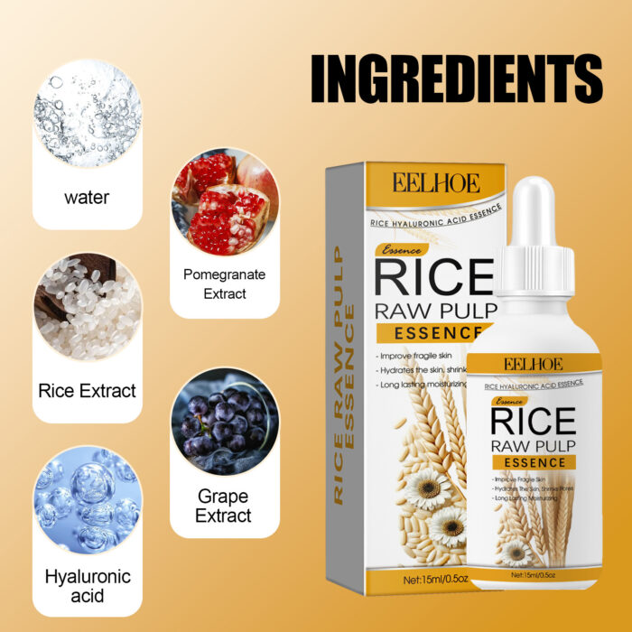Rice Hyaluronic Acid Essence Moisturizing, Hydrating, Brightening And Improving Dark Complexion Facial Essence - Image 6