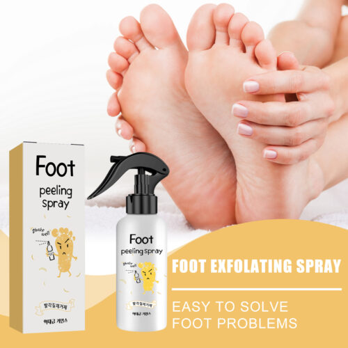 Foot Exfoliating Spray, Repair Brightening Remove Dead Skin Calluses Foot Whitening Care Spray