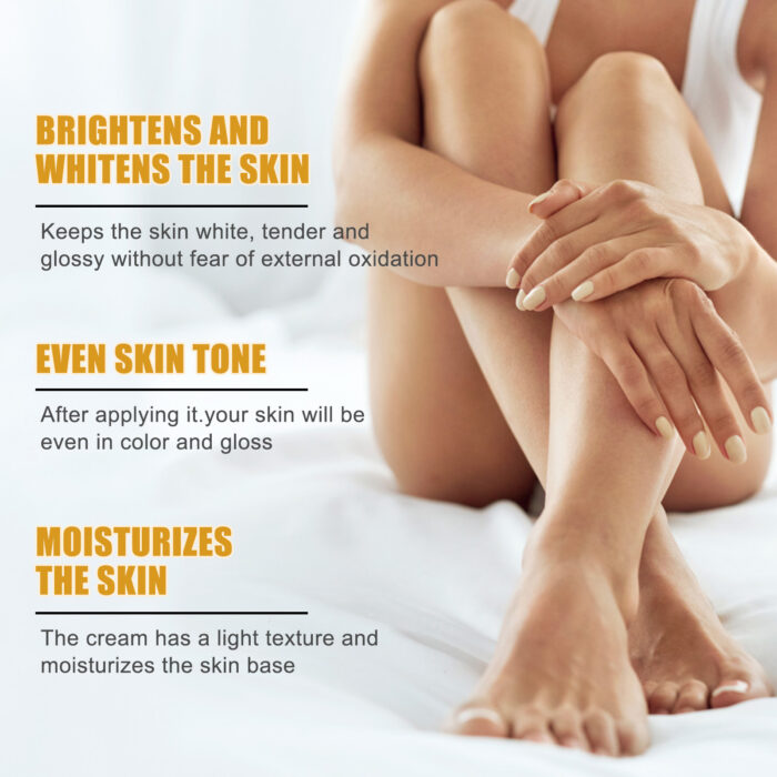 Rice Raw Pulp Body Lotion, Light Black Anti-Dryness Tender Bright And White Body Lotion - Image 4