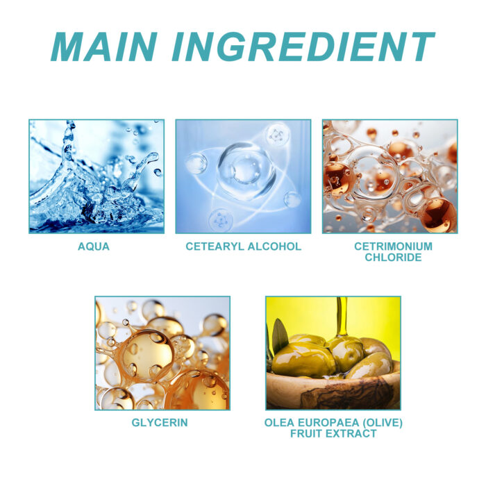 Protein Correcting Hair Straightening Cream, Nourishing Hair Repair Damage Smooth Furry Split Hair Care Cream - Image 6