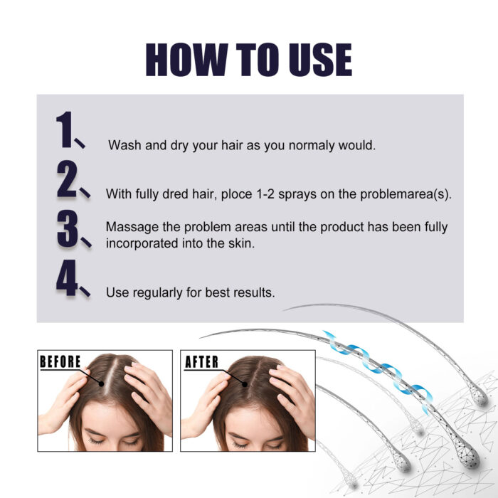 Herbal Hair Essence, Moisturizes Scalp Strong Hair Roots Thick Beard Care Essence - Image 7