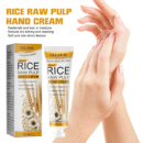 Rice Raw Pulp Hand Cream, Moisturizes And Brightens Skin To Reduce Dry, Rough And Itchy Hand Care Cream