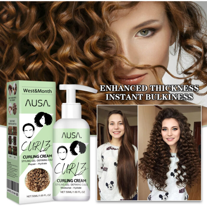 Curly Hair Elastin, Moisturizing Curly Hair Styling Fluffy Elastic Strong Hair Smoothing Frizz And Hair Care - Image 5