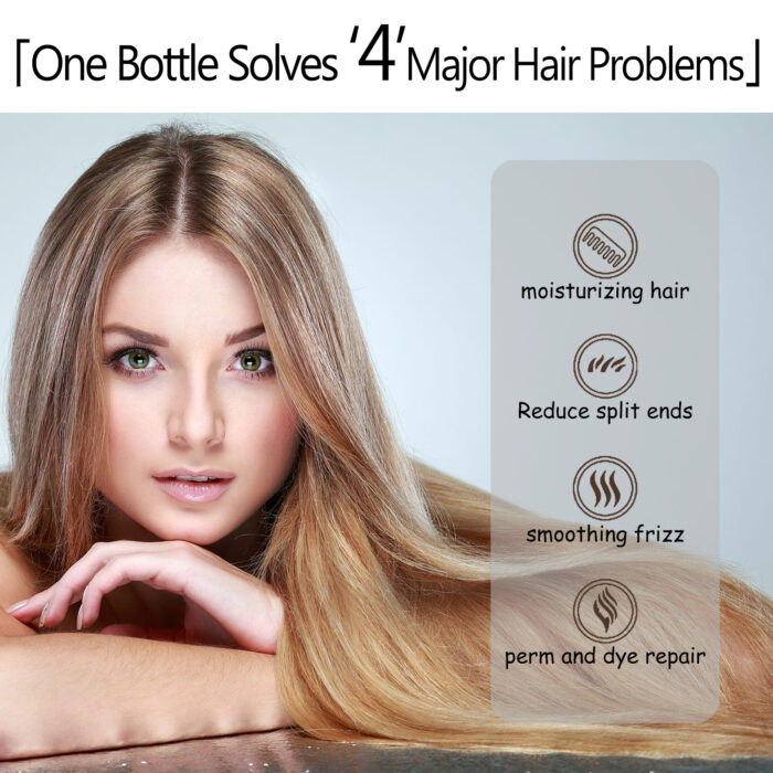 Leavehin Repair Hair Mask, Repair Dry And Frizzy Hair Smooth Smooth Anti-Loss Hair Care Hair Mask - Image 5