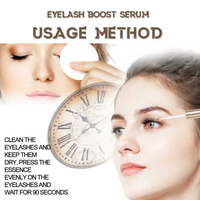 Eyelash Boost Serum, Black Thick Eyelashes Curling Beautiful Slender Long Natural Makeup Not Easy To Stain Mascara - Image 7