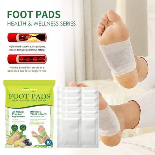 Foot Pads, Foot Massage Ginger Removing Moisture And Cold Body Health Care Foot Pad