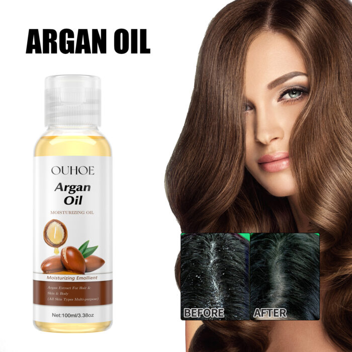Argan Oil Moisturizes And Tightens Skin, Strengthens Hair, Strengthens Hair, Softens Hair Care Multi-Effect Essential Oil - Image 3