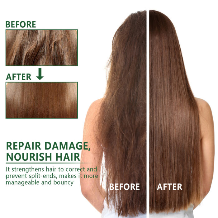 Keratin Hair Mask, Moisturize Repair Split Ends Dry And Frizzy Smooth Hair Care Mask - Image 5