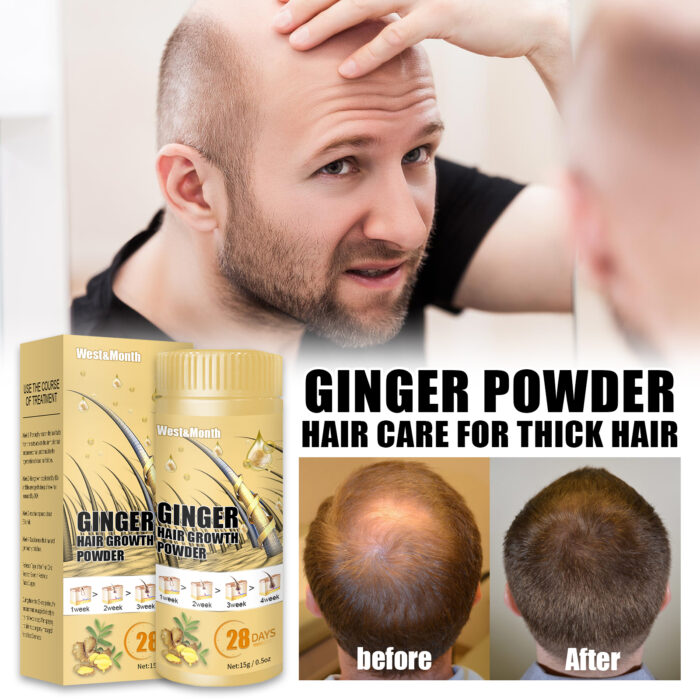 Ginger Powder, Hair Root Treatment Moisturizes and thickens hair, Strengthens and prevents hair loss - Image 3