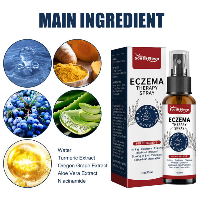 Eczema Therapy Spray, Repair Skin Redness And Itchiness Cowskin Moss Care Spray - Image 6