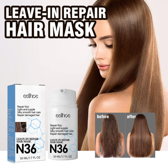 Leavehin Repair Hair Mask, Repair Dry And Frizzy Hair Smooth Smooth Anti-Loss Hair Care Hair Mask - Image 3
