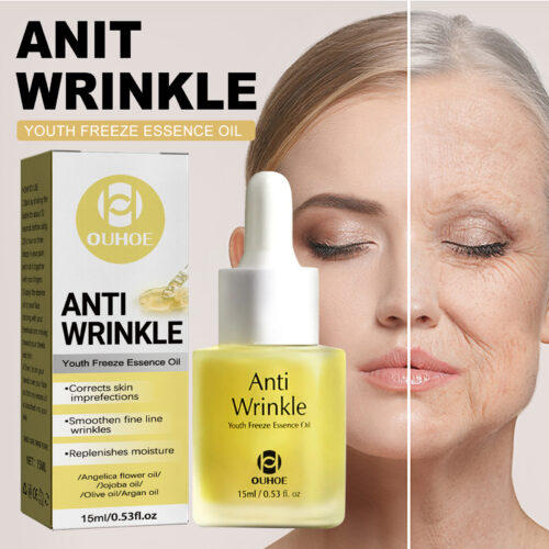 Anti-Wrinkle Freezing Age Youth Essence Oil, Moisturizing Firming Skin Fade Lines And Brightening Skin Essence