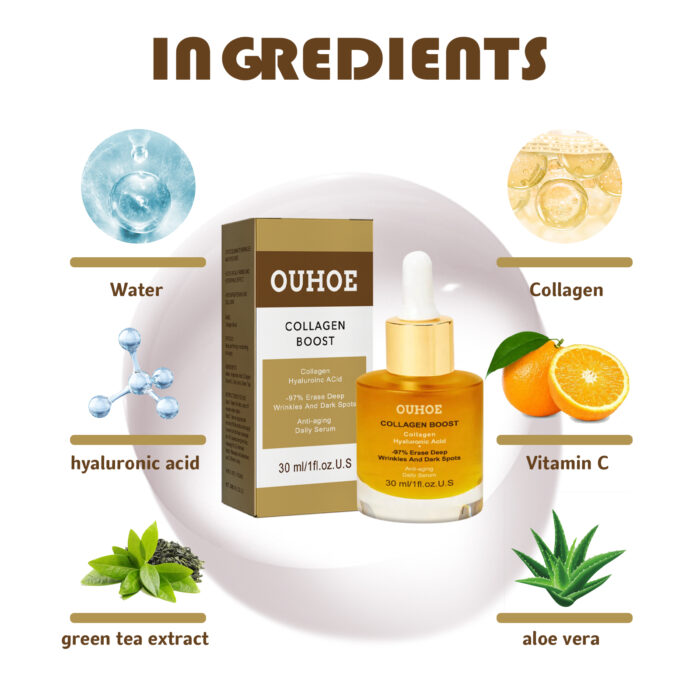 Collagen Facial Essence Moisturizes And Firming Facial Skin, Reduces Fine Lines, Hydrates And Moisturizes Tender Skin Essence - Image 6