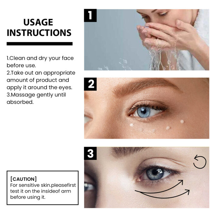 Instant Firming Eye Cream, Reduces Wrinkles, Dark Circles And Bags Under The Eyes, Hydrates And Tightens Eyes Cream - Image 7