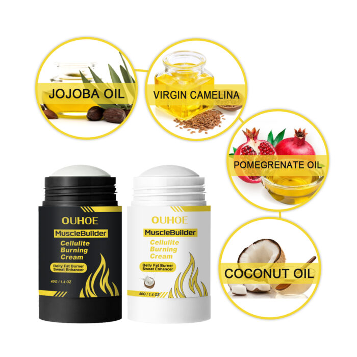 Ouhoe Muscle Strengthening Abs Cream Abs Vest Line Exercise Oil Sweat Heat Strengthen And Tighten Muscles - Image 6