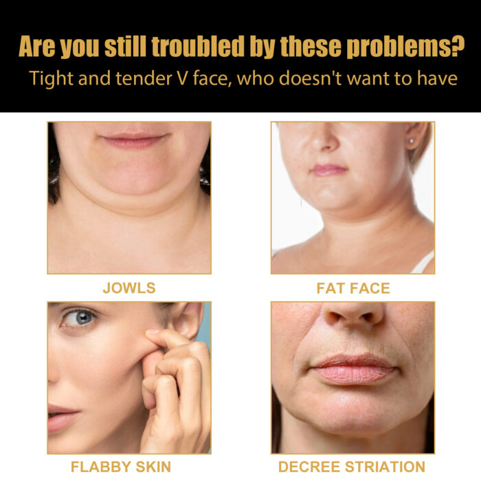 V-shaped Face Lifting Facial Mask, Tightens And Lifts Facial Skin Shapes Facial Mask - Image 4