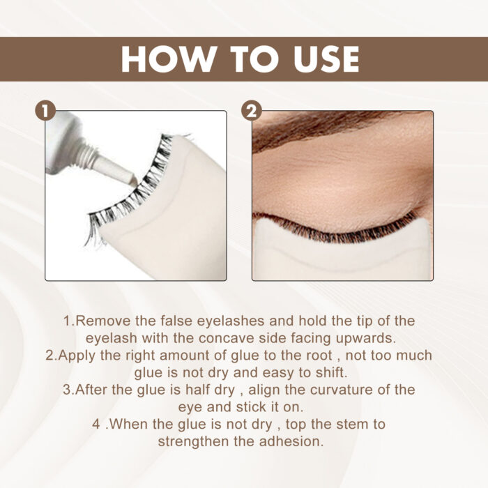 Eyelash Assist Stick, False Eyelash Curl Eye Eyeliner Starter Makeup Tool - Image 7