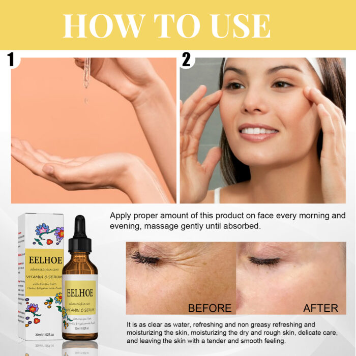 Vitamin C Essence, Brightens Skin, Moisturizes Shrink Pores Firming And Anti-Wrinkle Solution - Image 7