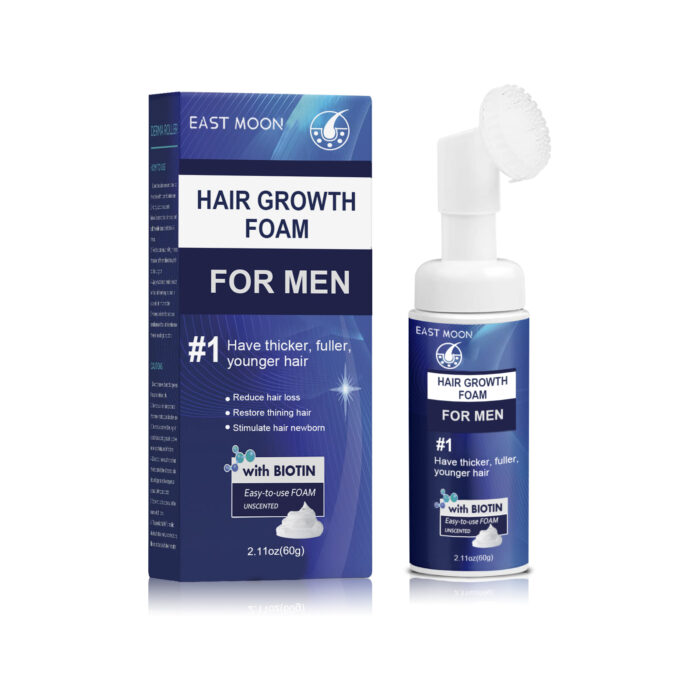 Men's Dense Hair Foam Machine, Repair Hair Root Follicle Men's Hair Thick Moisturizing Foam - Image 3