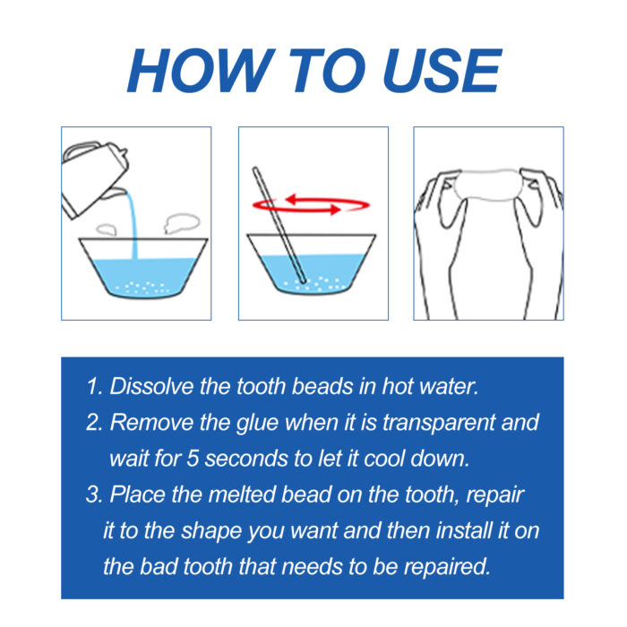Solid Dental Glue Modification Teeth Temporary Filling Holes Filling Glue Prosthetic Dental Glue - Image 7