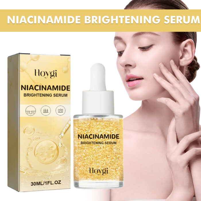 HOYGI Niacinamide Brightening Serum, Lightening Spots And Fine Lines Brightening Skin Hydrating Moisturizing Facial Treatment - Image 3