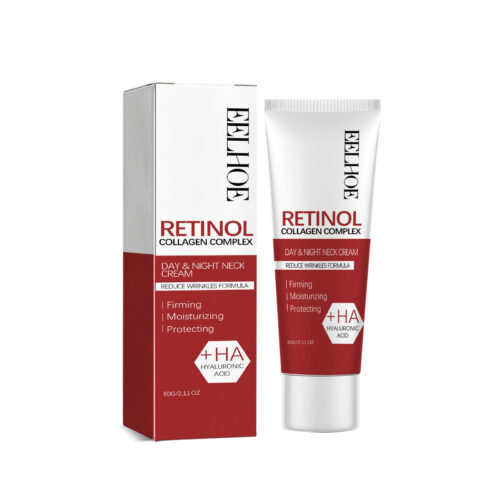 Retinol Collagen Complex Day&Night Neck Cream, Moisturizing And Desalting Neck Lines Fine Lines Swan Neck Lift Firming Cream
