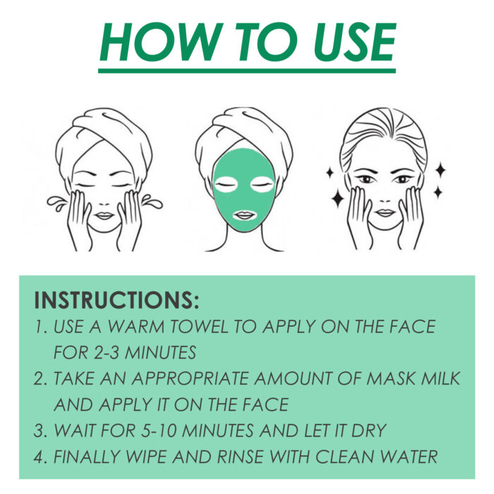 Facial Green Tea Vitamin Cleanse Mask, Facial Acne Deep Moisturizing Smear Delicate Pores Tender Skin - Image 7