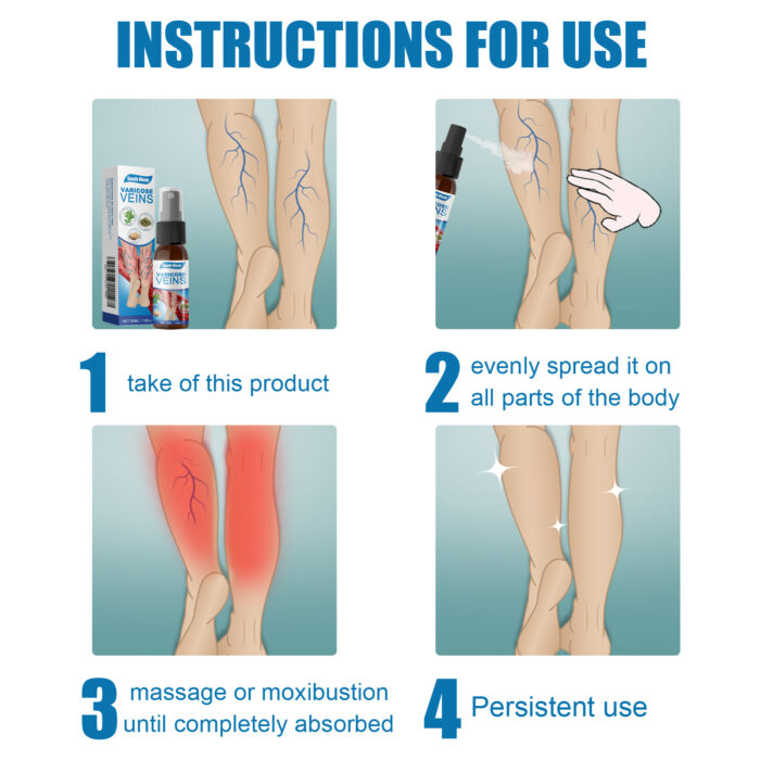 Leg Care Spray Gently Relieve Leg Discomfort, Blue Veins And Bumps Repair Daily Care - Image 6