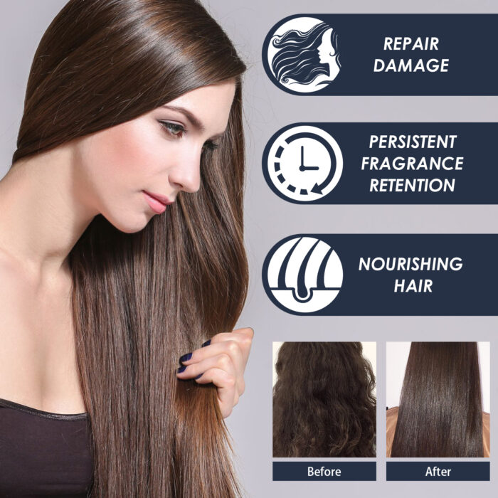 Straightening Hair Keratin Ratin Repair Cream, Repair Silky Hair Care Moisturizing Hair Mask Treatment Cream - Image 4