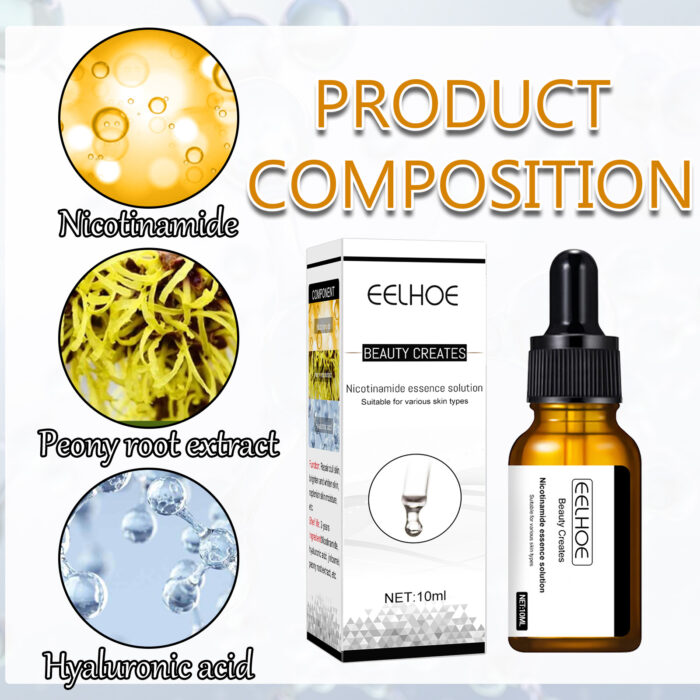 Shrink Pore And Brighten Skin Essence, Moisturize And Lighten Spots Shrink Pores Nicotinamide Original Solution Essence - Image 6
