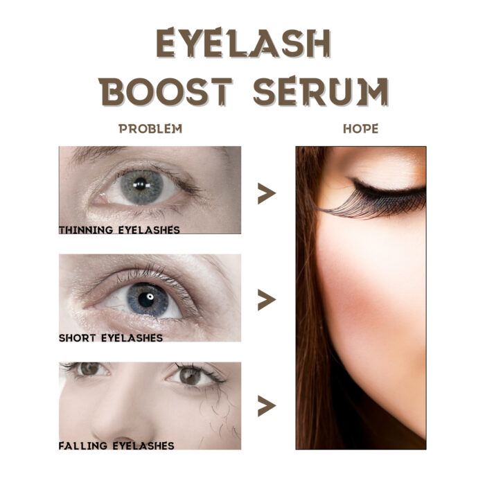 Eyelash Boost Serum, Black Thick Eyelashes Curling Beautiful Slender Long Natural Makeup Not Easy To Stain Mascara - Image 5