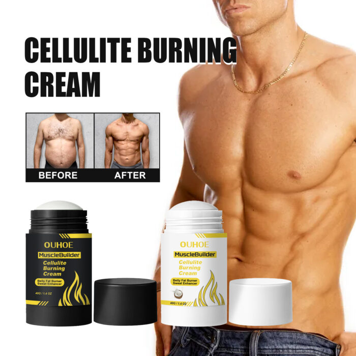 Ouhoe Muscle Strengthening Abs Cream Abs Vest Line Exercise Oil Sweat Heat Strengthen And Tighten Muscles - Image 3